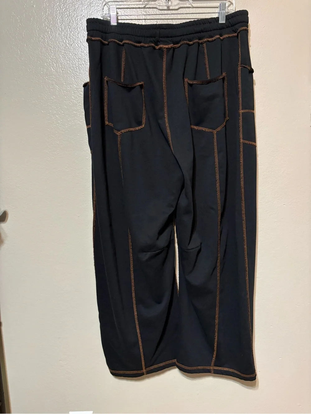 Women’s Black Sweat/lounge pants with Contrast Stitching Size 2XL - Picture 7 of 16